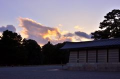 御所の夕暮れ＃１