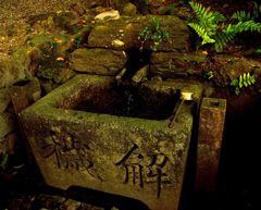 月読神社（手水鉢）