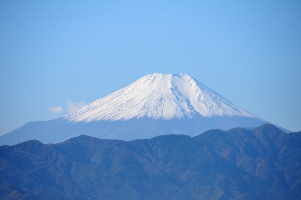 小仏城山より富士を