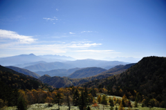 八ヶ岳の山脈（美ヶ原高原より）