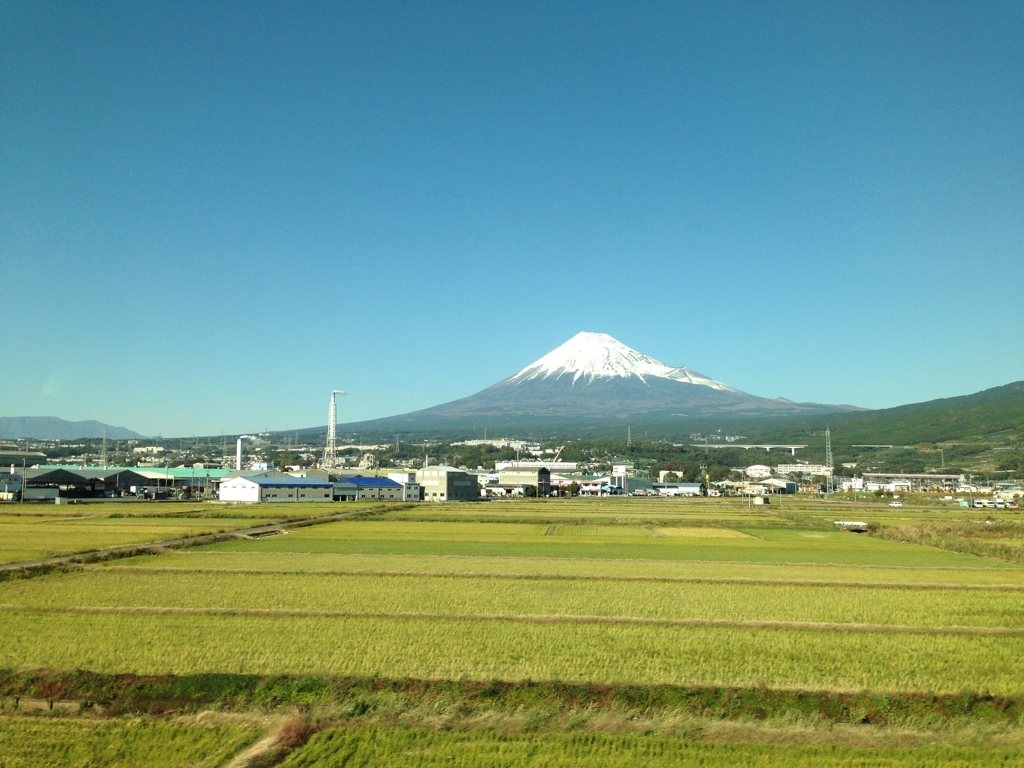 車窓より富士山