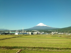 車窓より富士山
