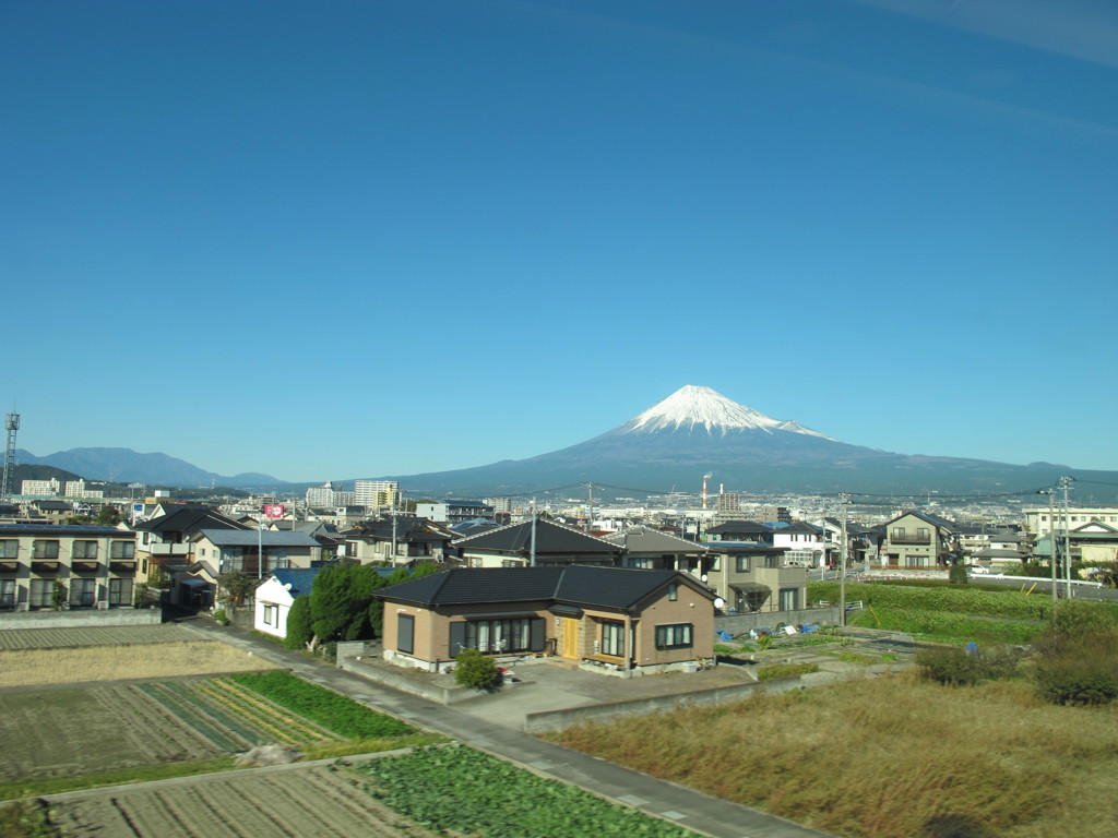 車窓より富士山