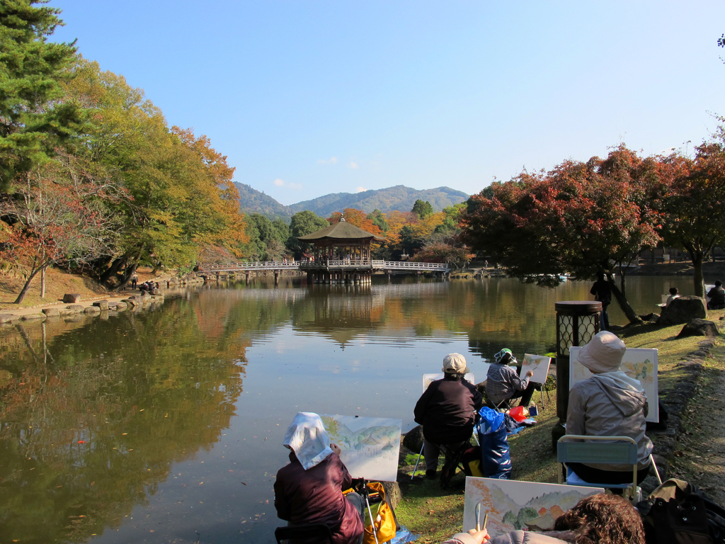 浮見堂・鷺池