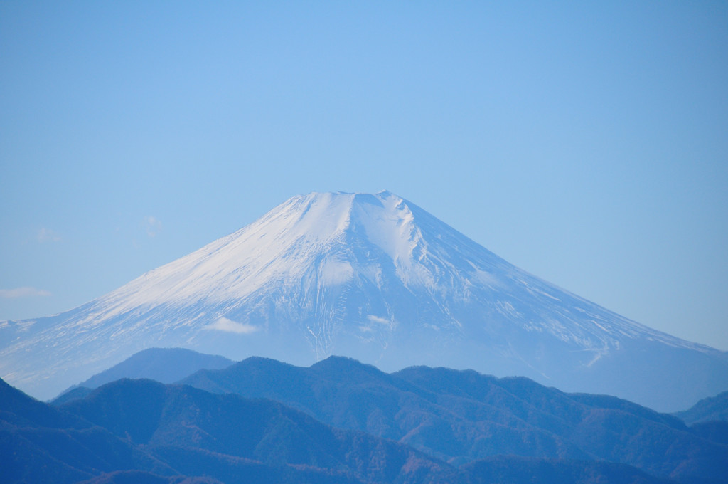 小仏城山より富士を