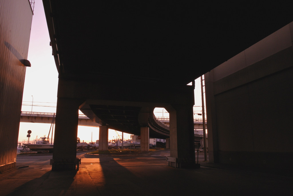近所の陸橋下