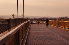 黄昏の帰り道