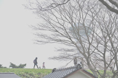 ママとお散歩