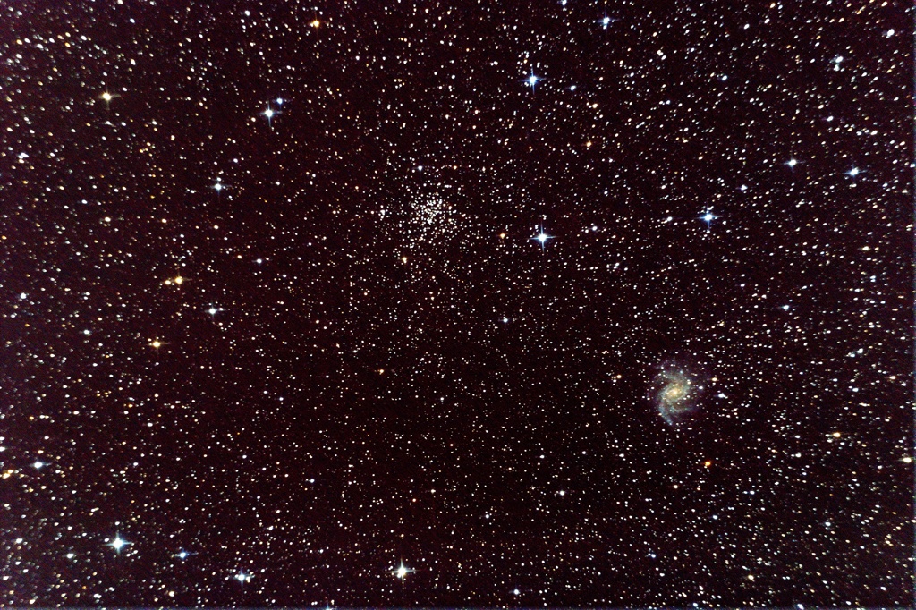 NGC6946と星団