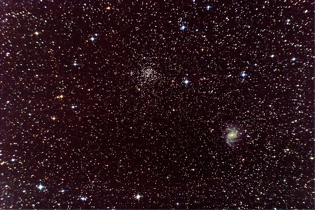 NGC6946と星団