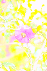 椿・水彩画風
