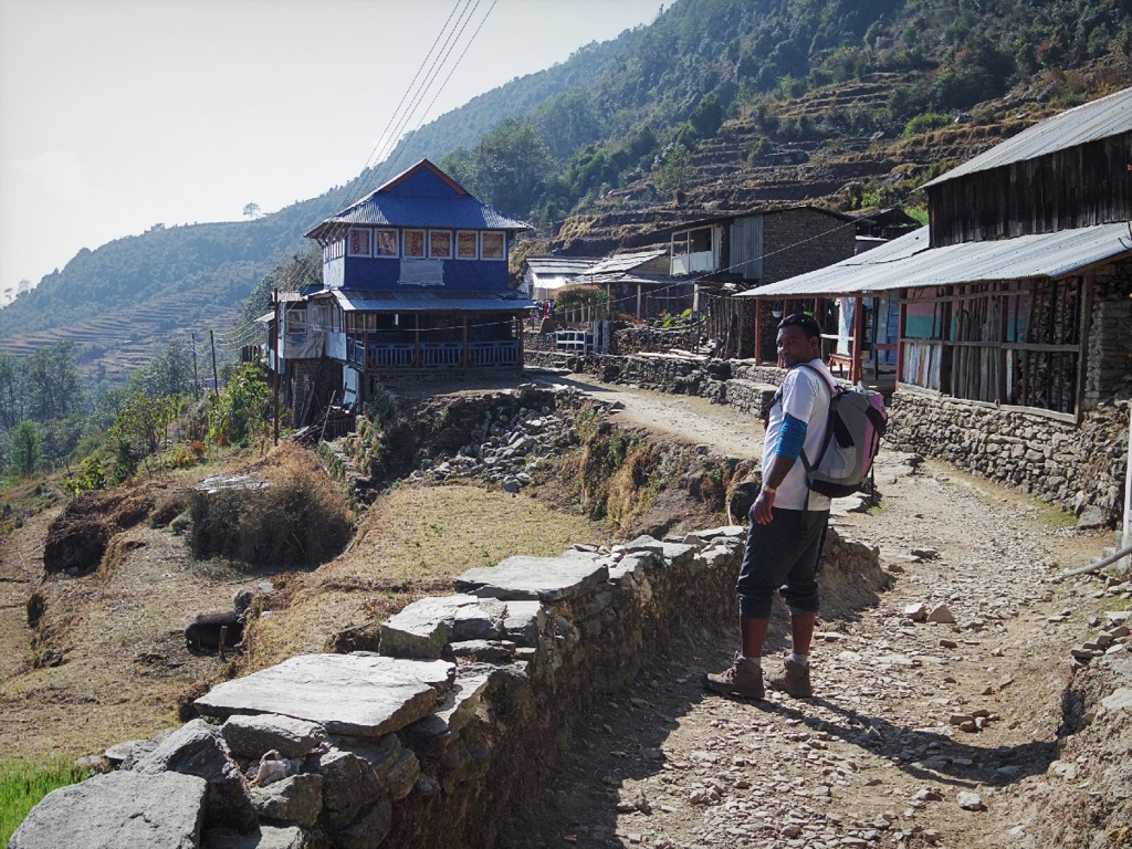 Village with stones