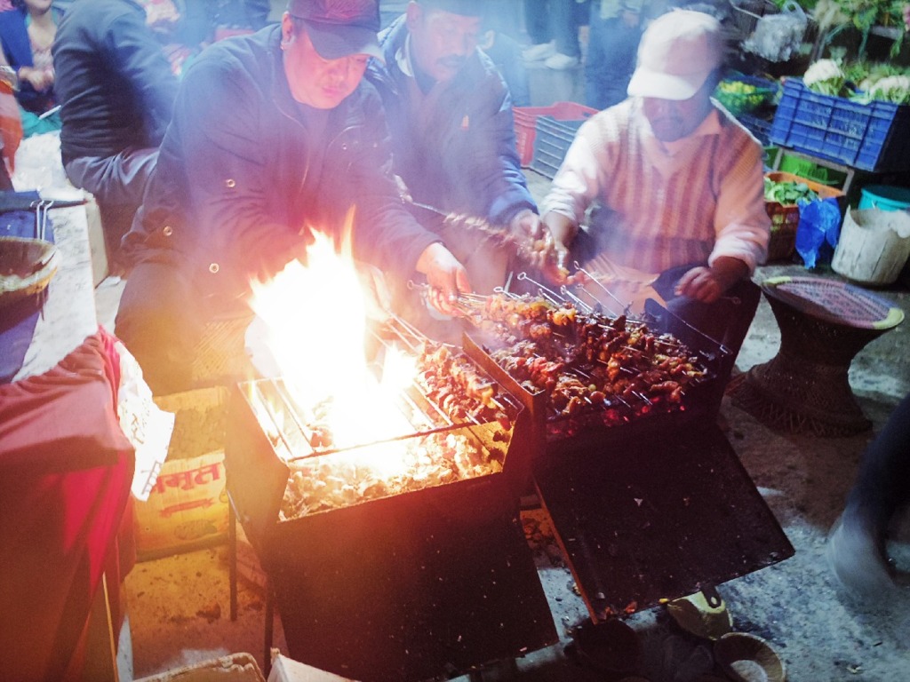 Grilled meat, Thamel, KTM