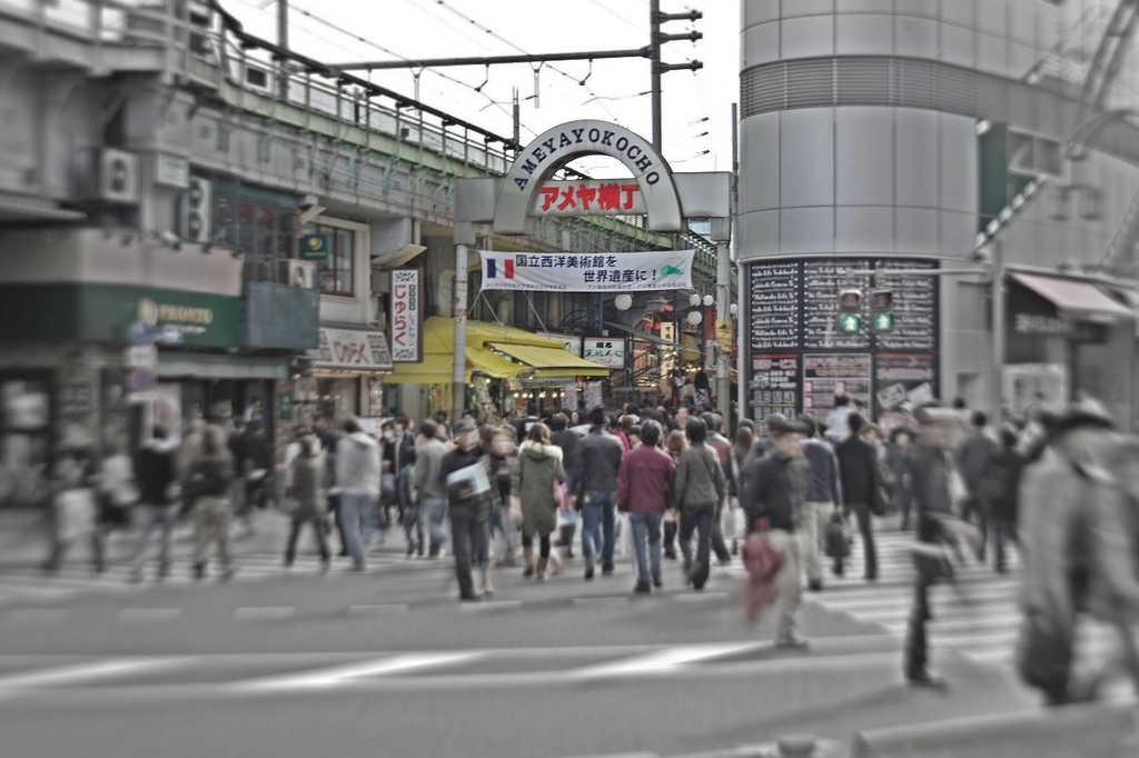上野駅～アメ横の間