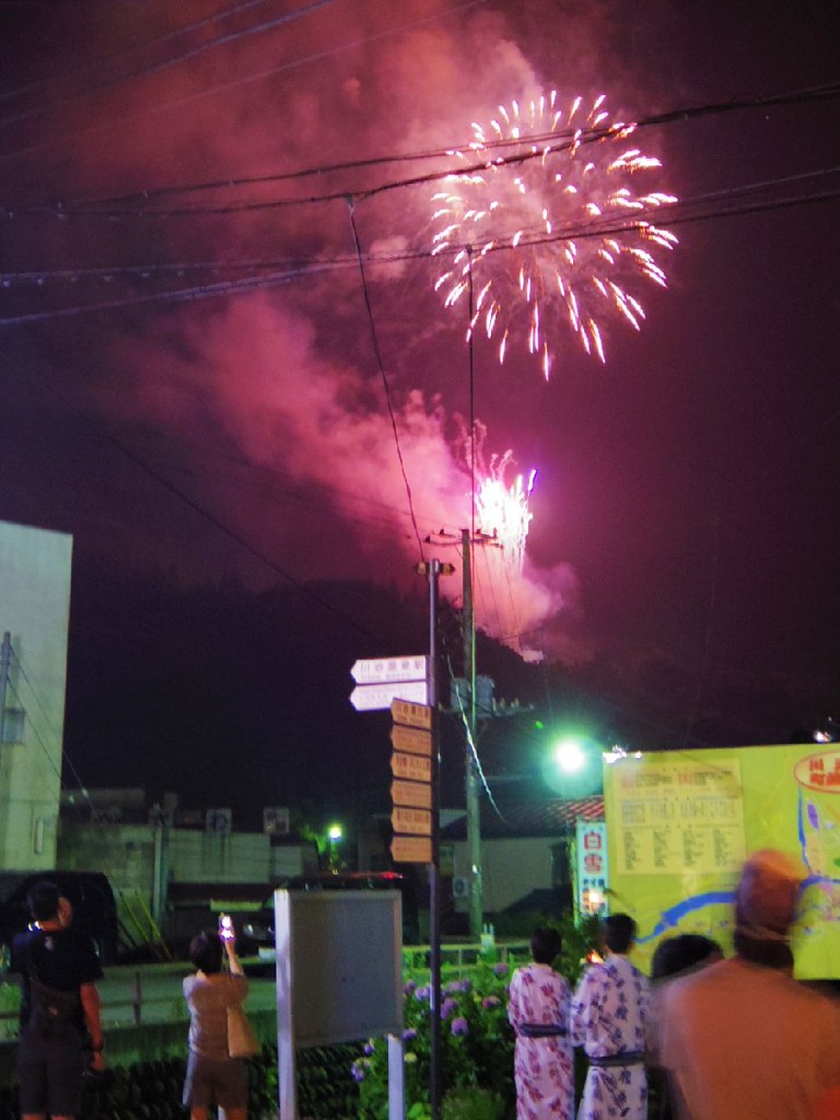Watching fireworks 