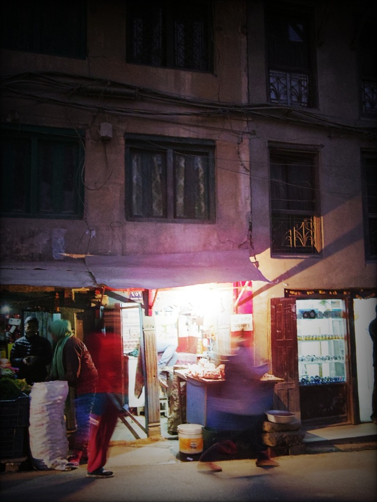Small store at night