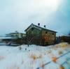 Shed in winter