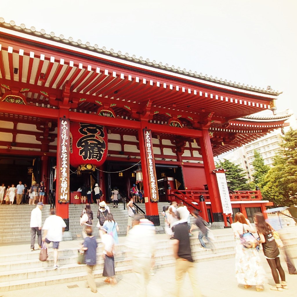 SENSOJI temple in hot summer