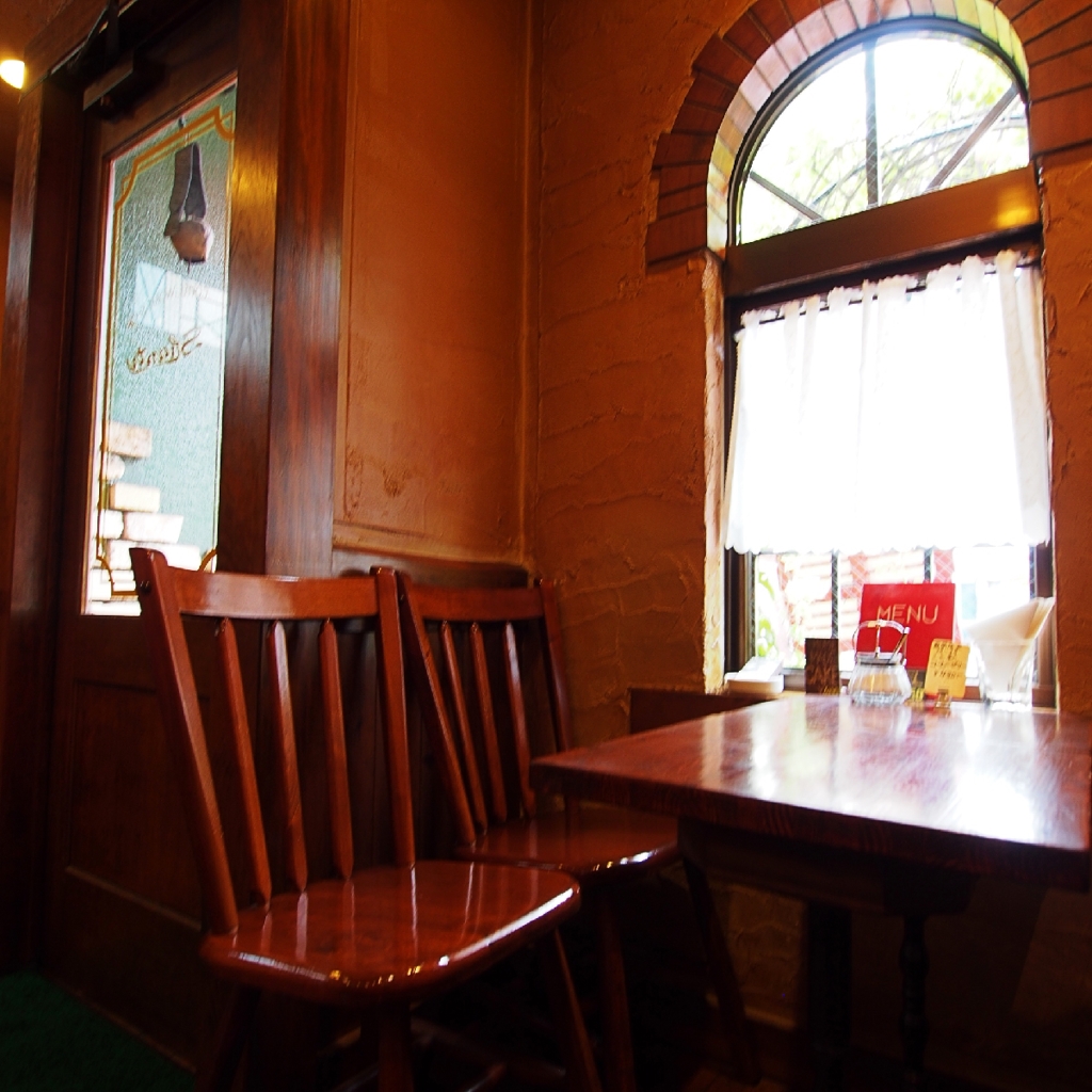 Cooling in a cafe after summer walk