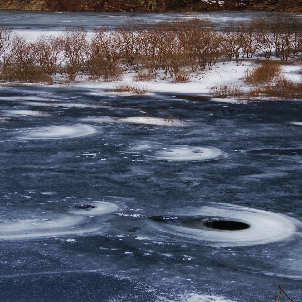 Melting lake surface 