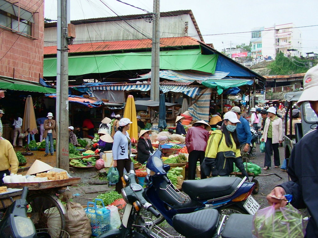 Đà Lạt の市場にて