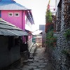 Alley way with stones