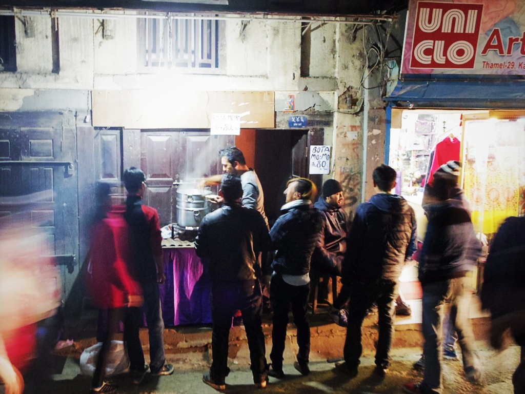 Food stalls at night Thamel, KTM