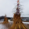 Rice-straw tower for New Year