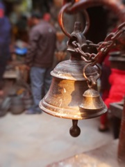 Bell of roadside shrine