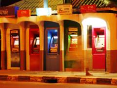 Colorful ATMs