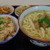 Jucie(seasoned rice) & Yaeyama Soba