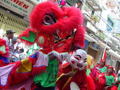 新年の獅子舞