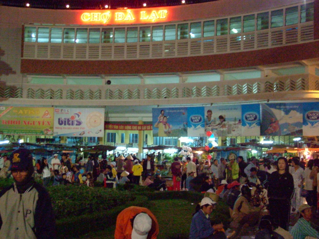 Đà Lạt市の中央市場