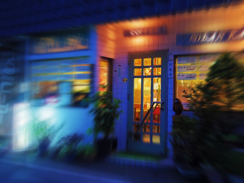 Cafe in a ONSEN town