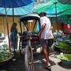 Rickshaw in market