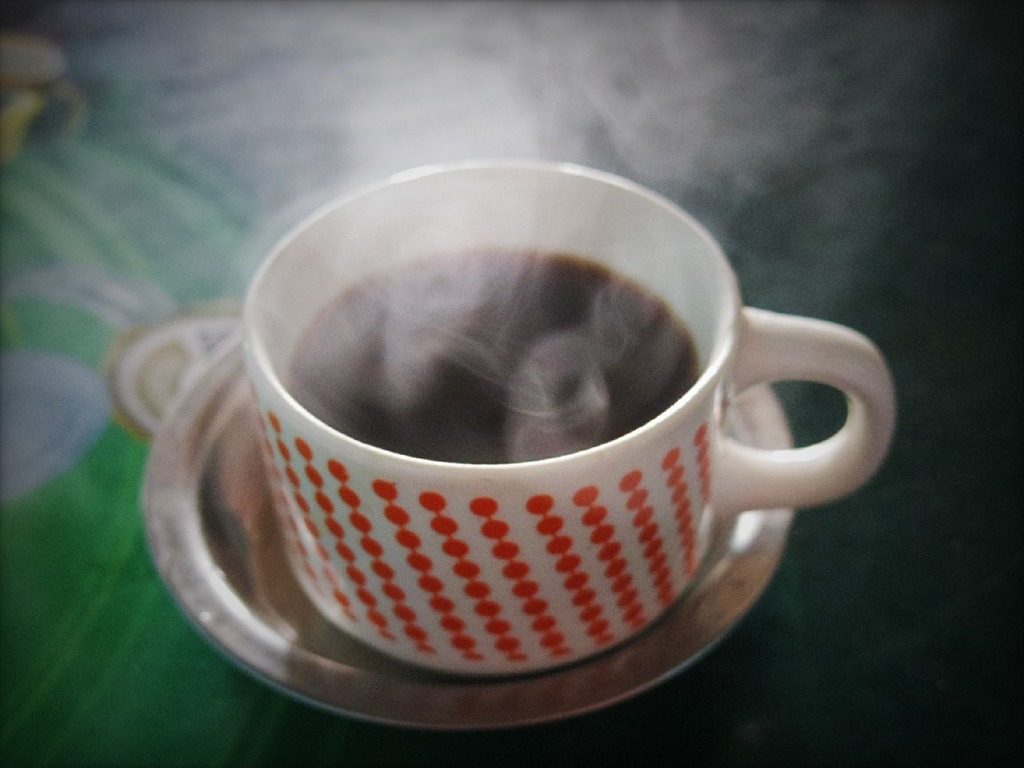 Scent of coffee after lunch