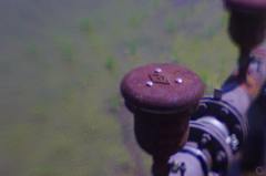 水田の灌漑パイプ (lensbaby、plastic-optic)