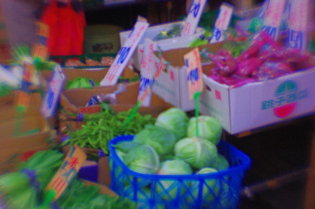 北千住の本町センター商店街にて（lensbaby, plastic-optic）