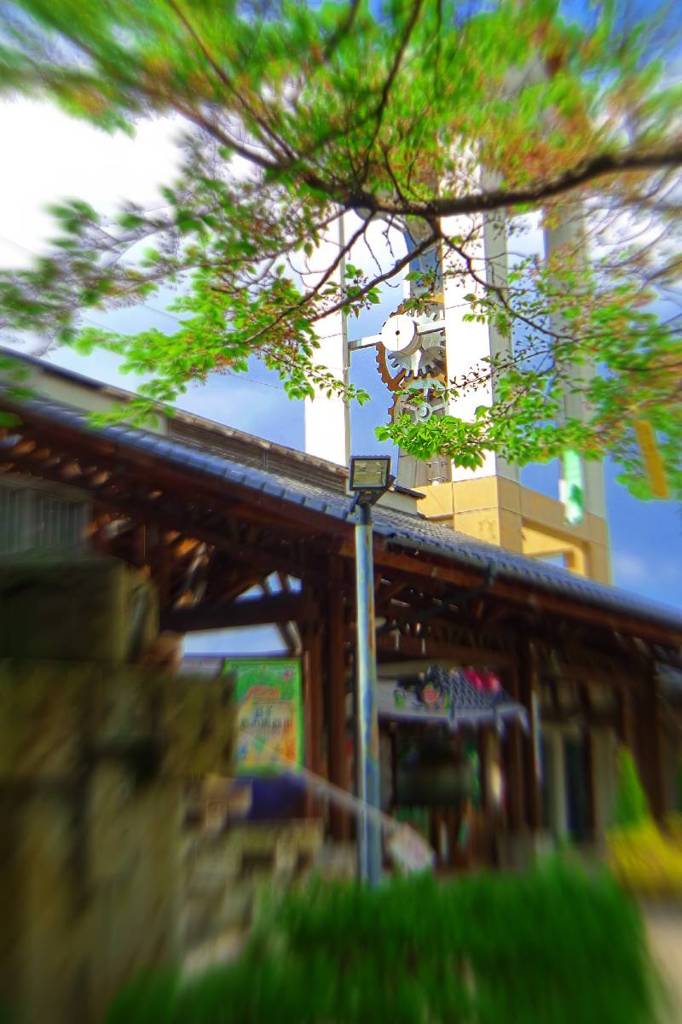 MASHIKO railway station in spring