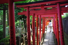 根津神社にて