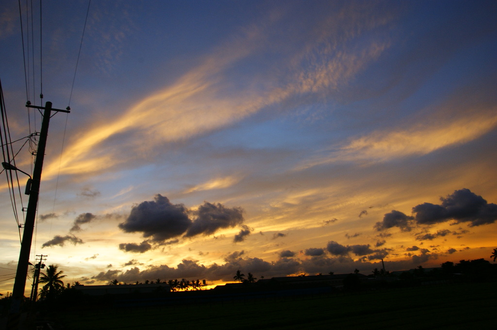 赤い夕焼け