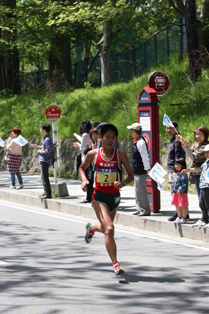 川内選手（2012　仙台ハーフマラソン）