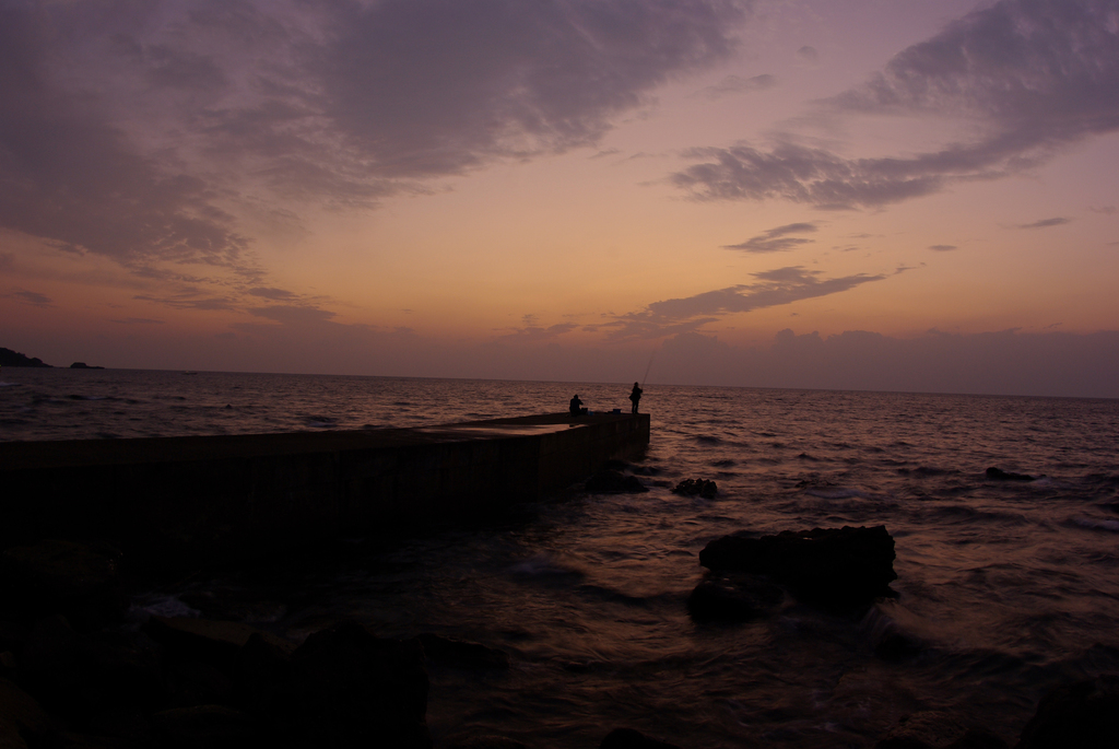 fishing in the twilight