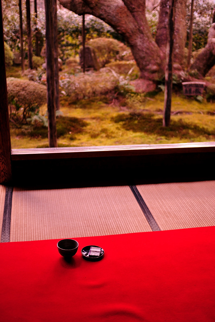 お抹茶の後