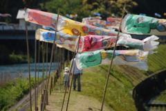 魚の泳ぐ散歩道