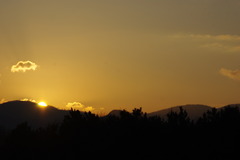 前田森林公園の夕日
