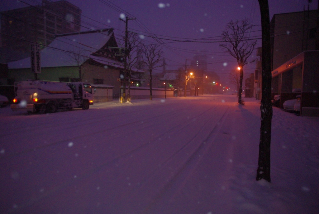 雪降る朝だから