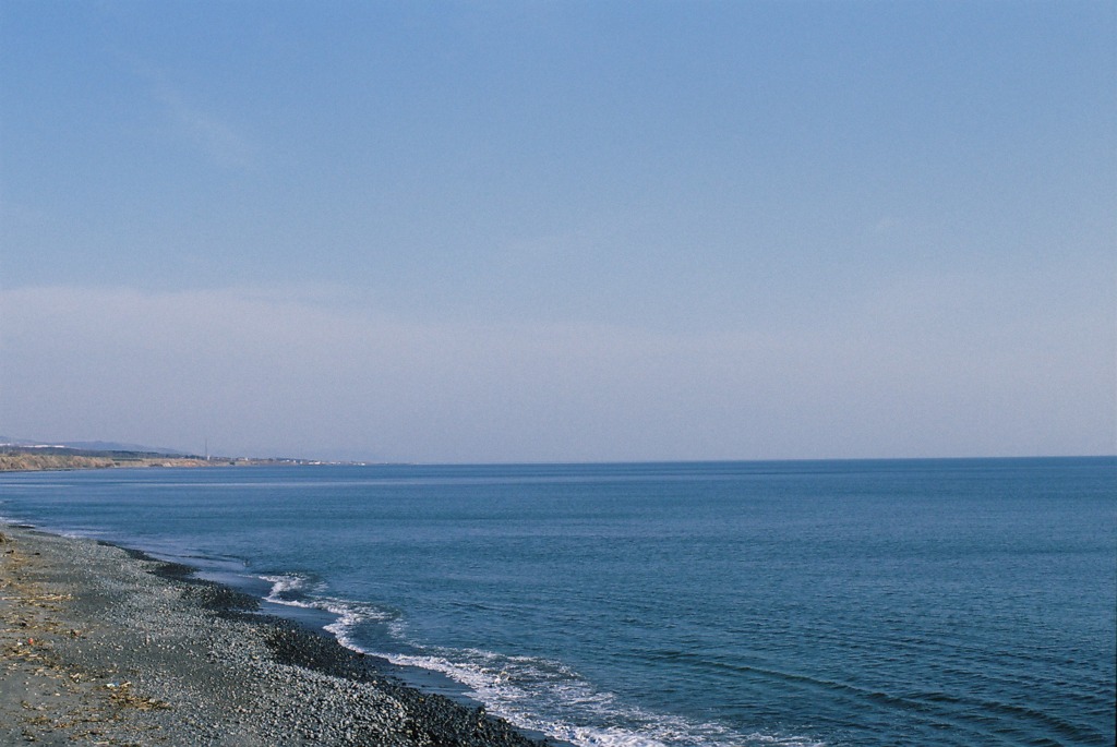 水平線と浜