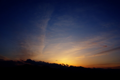 夕日が夜へ