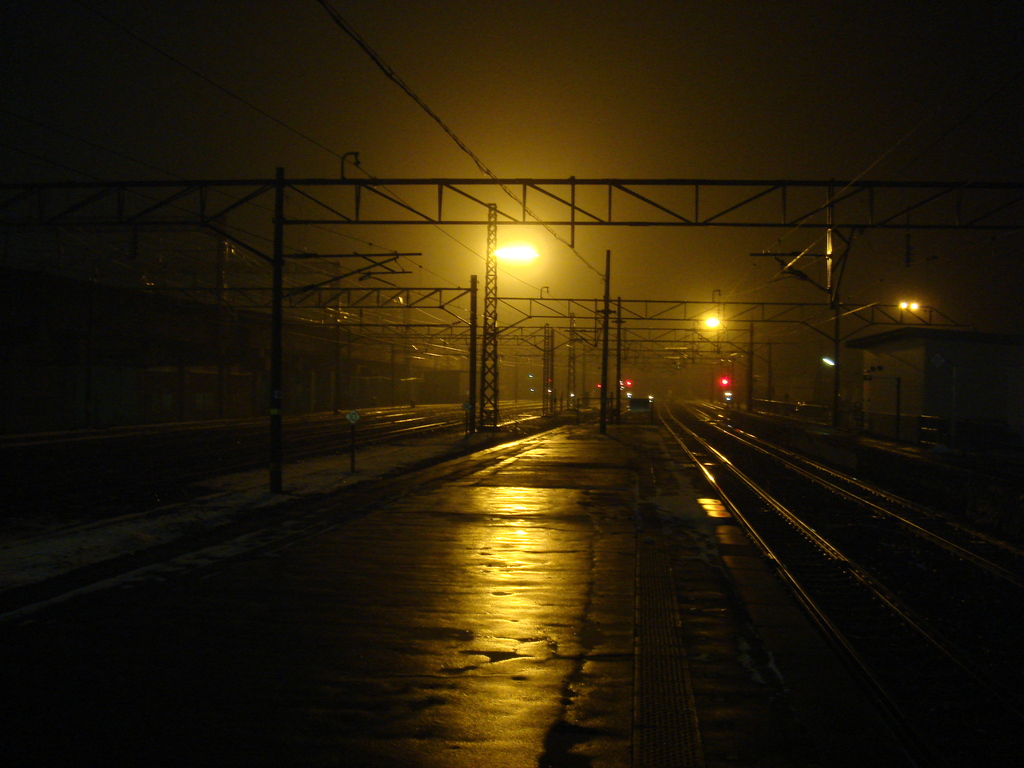夜の北上駅
